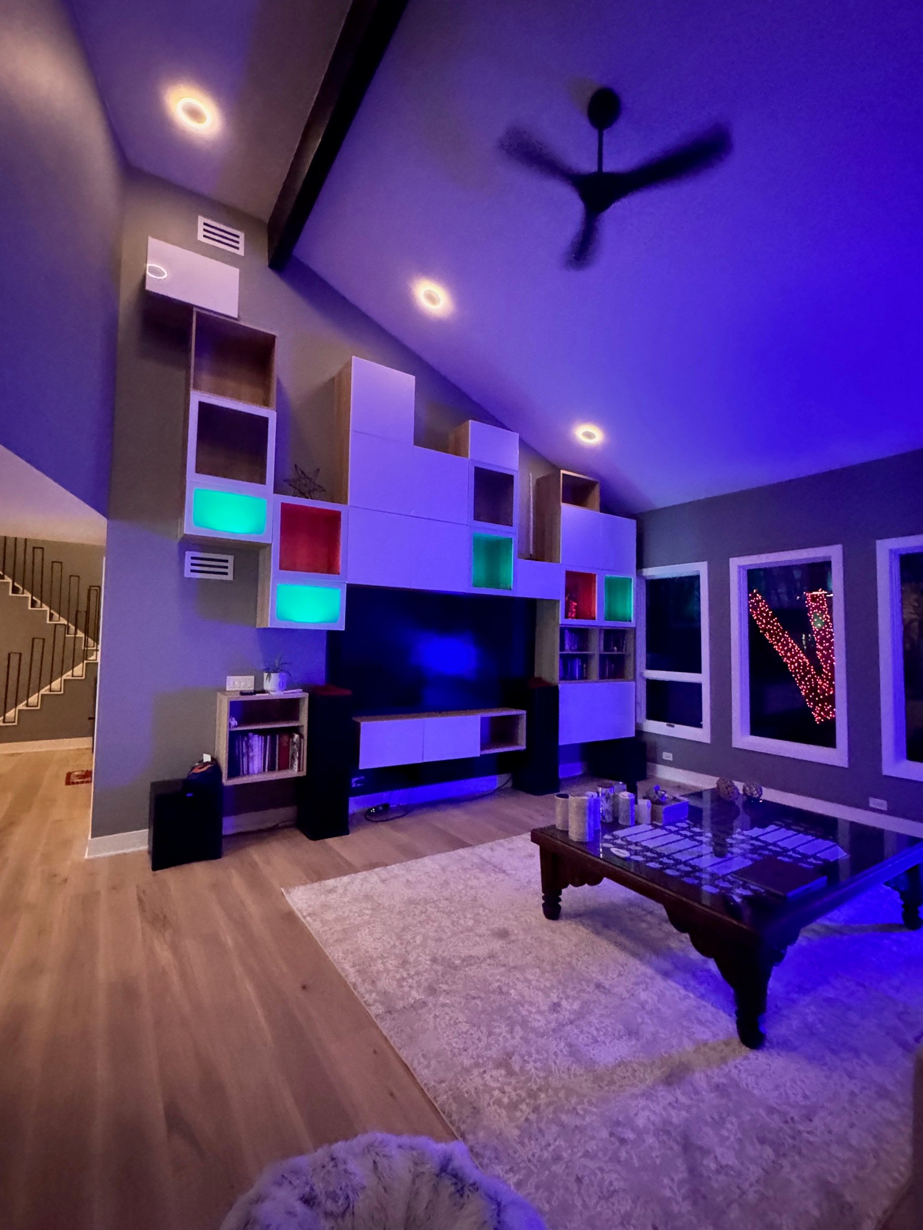 Custom built-ins with consistent junction detailing